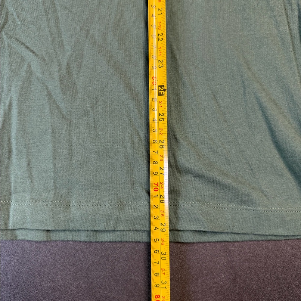 Nike Men's Olive Tee with Red Logo - Picture 5 of 7